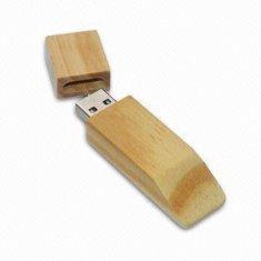 Memoria USB de madera AT-101O de la forma cuadrada