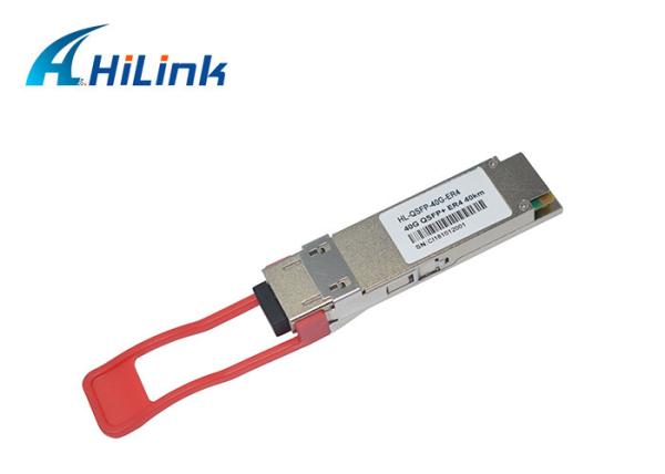 Duplex LC QSFP+ Transceiver 40 GBASE -ER4 1310nm Wavelength 3.3V QSFP-40G-ER4