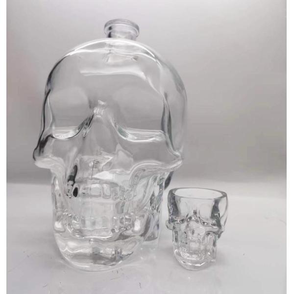 1000ml/1500ml/1750ml Skull Head Whiskey Bottle/Whiskey Glass Container