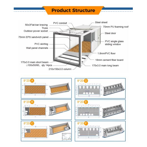 Customized 20FT/40FT Hotel Prefab Modern House Flat Pack Container Villa for Hotel Accommodation Solutions