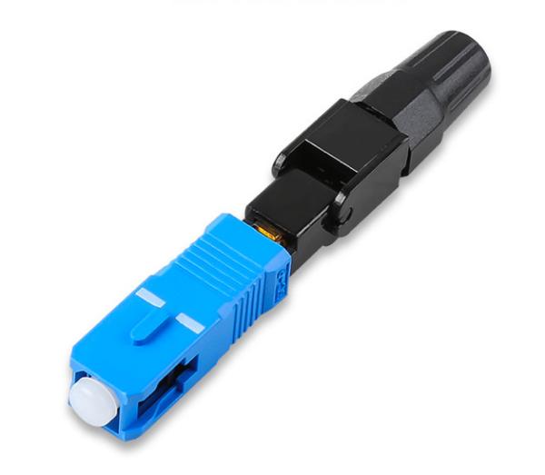 Good Concentricity SC UPC Fiber Connector Singlemode / Multimode Plastic Shell