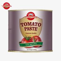 Novo para 2024: 4,5 kg de pasta de tomate orgânica asséptica fácil de abrir, 28-30% de concentração dupla de Brix