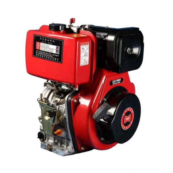 Electric Start 4 Stroke 5hp Air Cooled Diesel Engine ISO9001 CE
