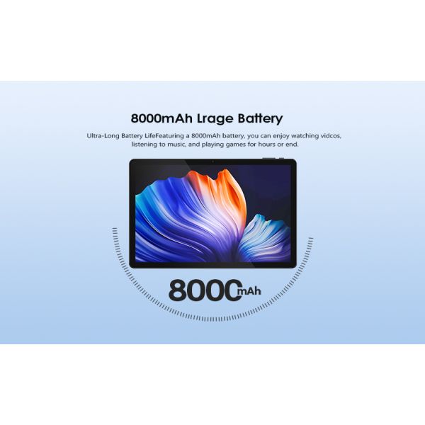 Kinstone 10.95inch Andriod 15 Tablet PC 8000mAh, 1200*1920 FHD Incell, 6GB+128GB