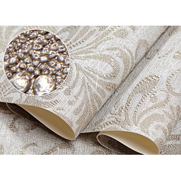 Eco - friendly Vinyl Retro Vintage Wallpaper for Hotel , House Decoration
