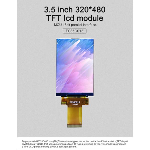 Polcd 8080 MCU 16 бит 3,5 Tft ЖК-экран 320x480 TFT ЖК-дисплей 73,44 мм