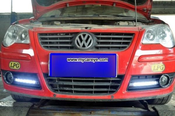 Volkswagen VW Polo DRL LED Daytime driving Lights Car front daylight