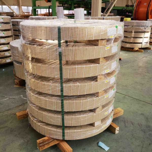 Alloy3105 0.26mm Thick 128mm Wide Anti-scratch Paint Pre-painted Aluminum Strip For Rolling Shutter Door Curtain Making Purpose