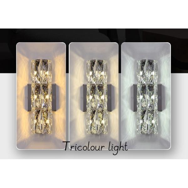 Легкая роскошная кристаллическая стеклянная лампа жилая комната фон стена вилла проход спальня кровать