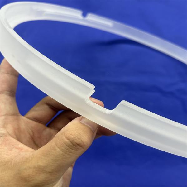 Custom High Purity Transparent Quartz Perforated Quartz Transparent Ring Factory