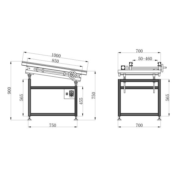 Nylon Chain Transfer Wave Solder Infeed Conveyor Adjustable Inclination Angle