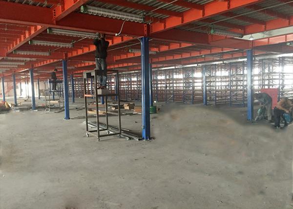 Construction de plancher en acier de mezzanine pour le stockage, systèmes industriels de mezzanine 