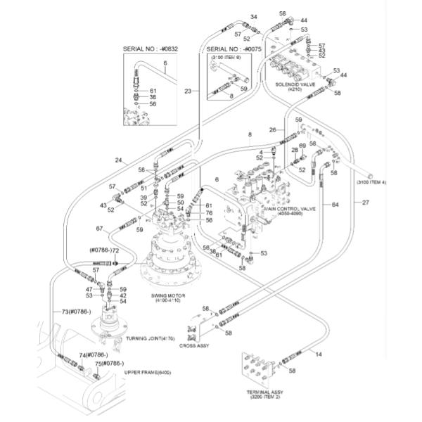 31NA-20100 31NA20100 50 31Q4-40520 31Q440520 Electric Spare Parts For R290LC7A R370LC7 R450LC7 R450LC7A