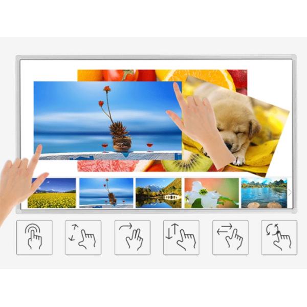 Interactive Multi Points Touch Screen Signage , K Shape LCD Kiosk Displays