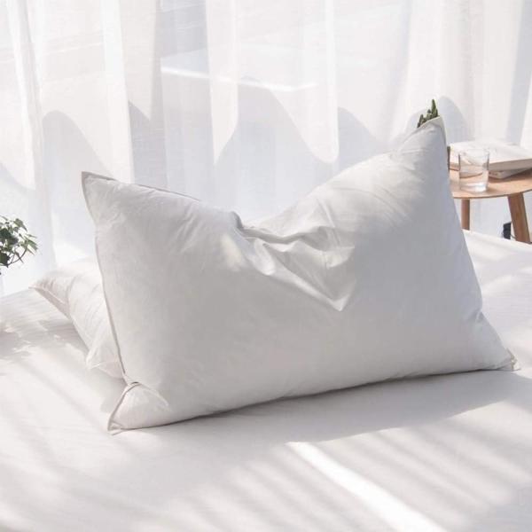 NECK Part Luxury Goose Feathers Down Pillow for Sleeping Hotel Collection Queen Size