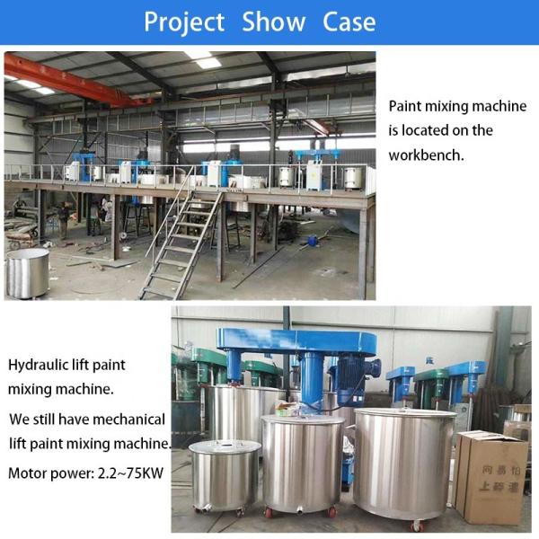 Máquina de mistura industrial para a produção de tintas de emulsão à base de água para interiores e exteriores