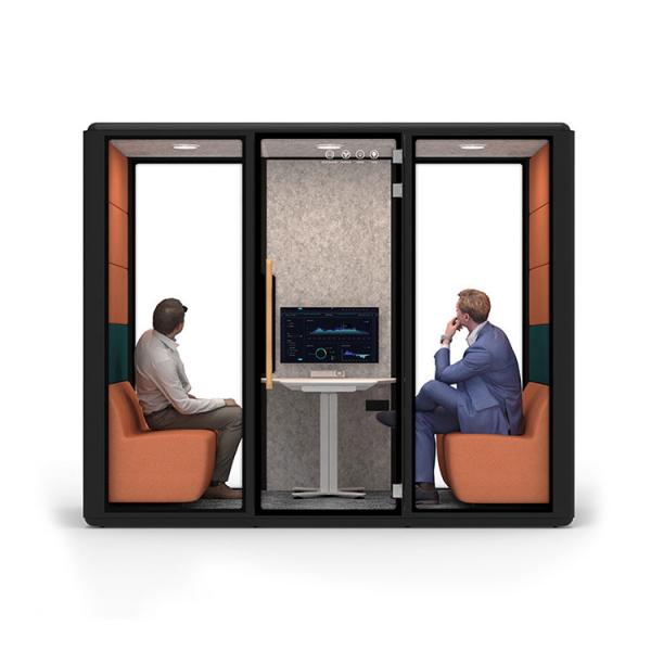 Комната телефонной будки 2300ХММ Эко 81,6 дюймов стеклянная звукоизоляционная дружелюбная