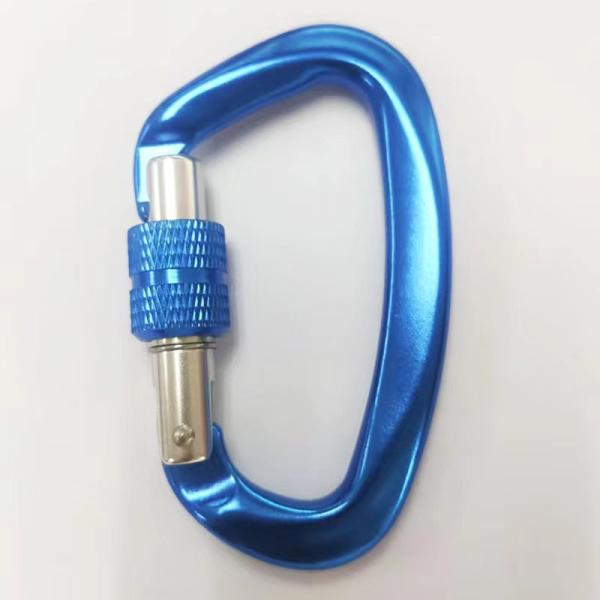 Galvanized Hardware Aerospace Aluminum D-Shaped Carabiner Essential Gear for Climbing