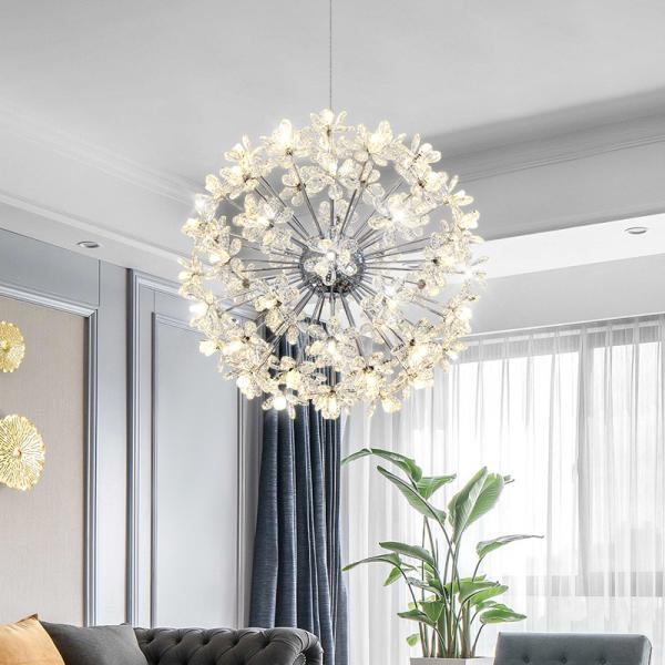 Ring ceiling lamp modern crystal chandeliers decor for home kitchen bedroom living dining Dandelion Chandelier(WH-MI-280