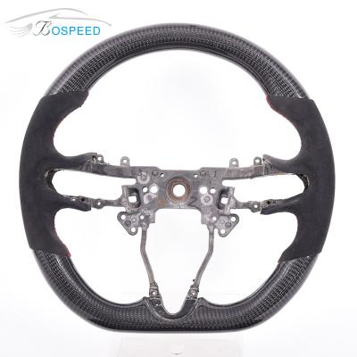 ODM Black RGB Honda Carbon Fiber Steering Wheel Leather Sports New