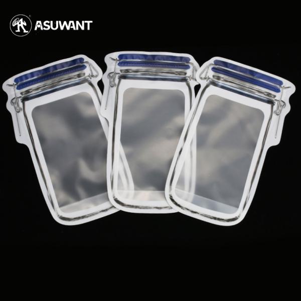 120MIC weed water proof three side sealed custom printing food packing bag