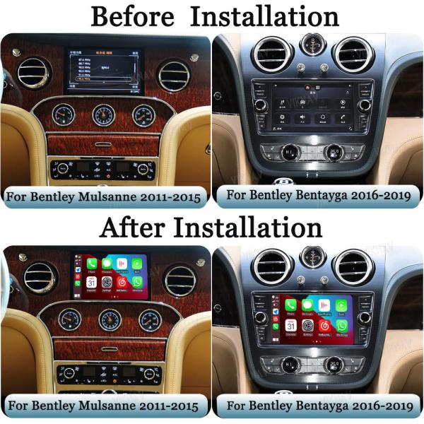 Boîte d'interface Viknav Linux pour Bentley Mulsanne Bentayga 2011-2019 avec CarPlay sans fil