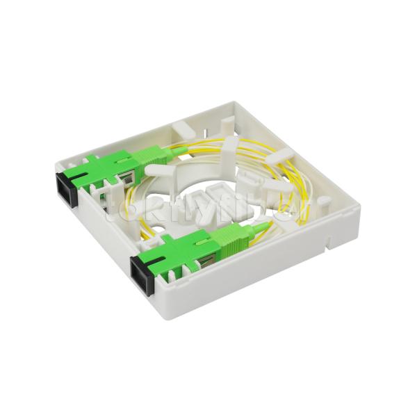 86 Type FTTH Faceplate Box SC APC SC UPC 2 Port Fiber Optic Wall Outlet