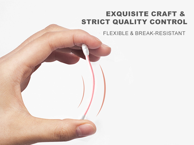 Plastic Free Paper Stick Cotton Buds Black Eco Cotton Buds Biodegradable For Nail Care