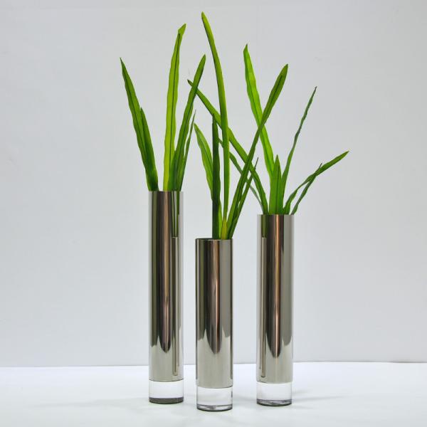 Strong Anti Corrosion Stainless Steel Flowerpot Custom Color Size Easy Maintenance