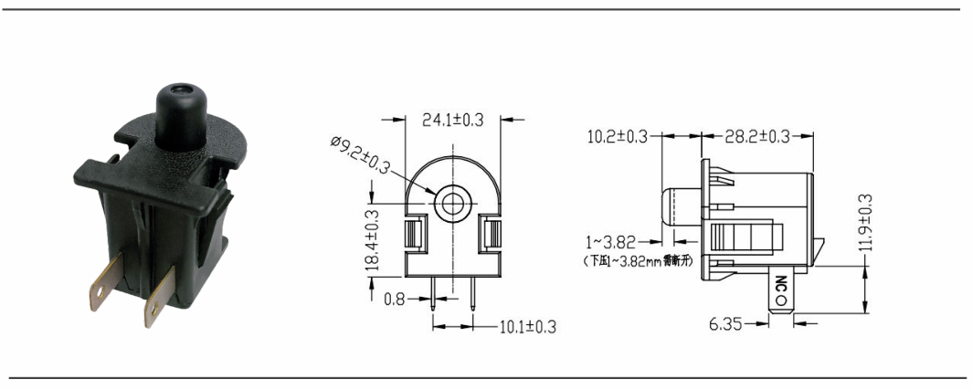 Agricultural Machinery / Forklift Seat Switch、Switch Bracket/ Safety Push Button Switch