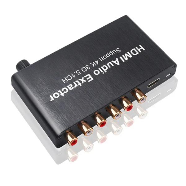 HDMI to 3.5mm RCA Analog Audio Converter Extractor Decoder Amplifier for PS4 DVD 5.1 Channel Sound Splitter Private Mold