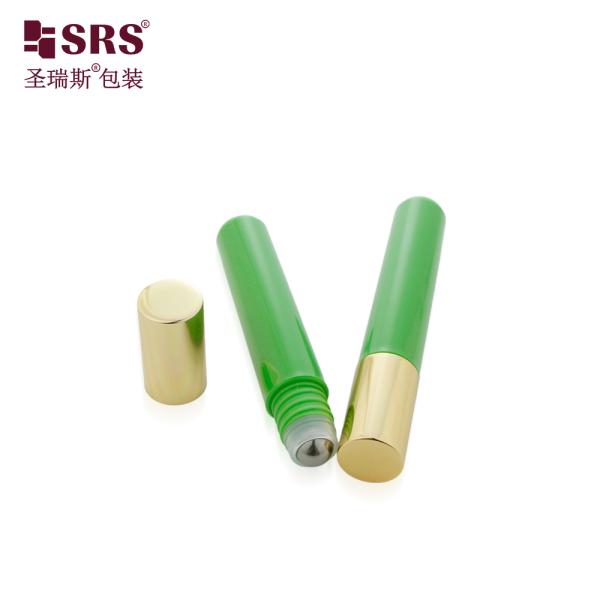 RPA-7ML Empty PP Roll On Bottle with gold metal cap for acne treatment