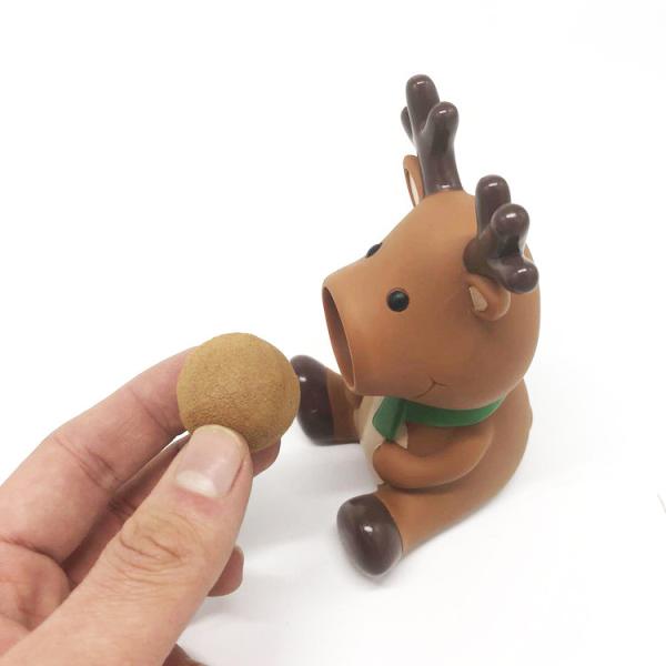 Squeeze Shooting Soft Plastic Toys With EVA Balls PVC OEM / ODM 15*8*9cm Animal Rubber