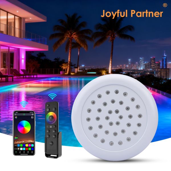 RGB Swimming Pool Light Ultra Thin Resin Filled SMD5050 DC12V Waterproof Remote Control Anti Salty Water