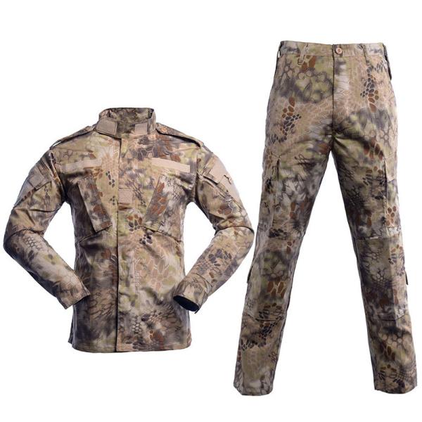 S-XXXL Outdoor Hiking Work Training Wear Long Sleeve Shirts Trousers ACU Men Camouflage Uniform
