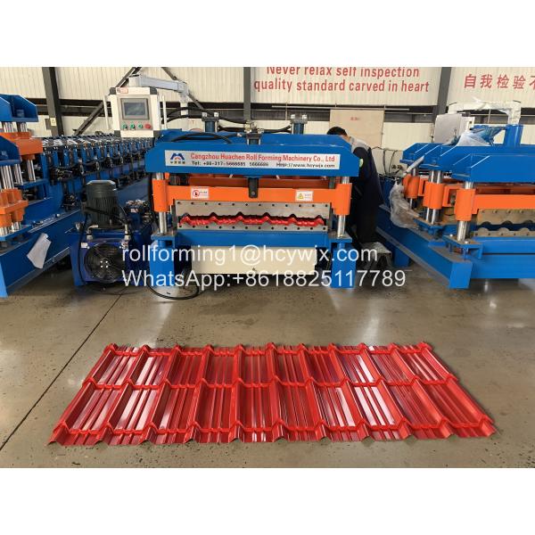 Glazed Steel Tile Roll Forming Machine 220V 60Hz 3 Phase