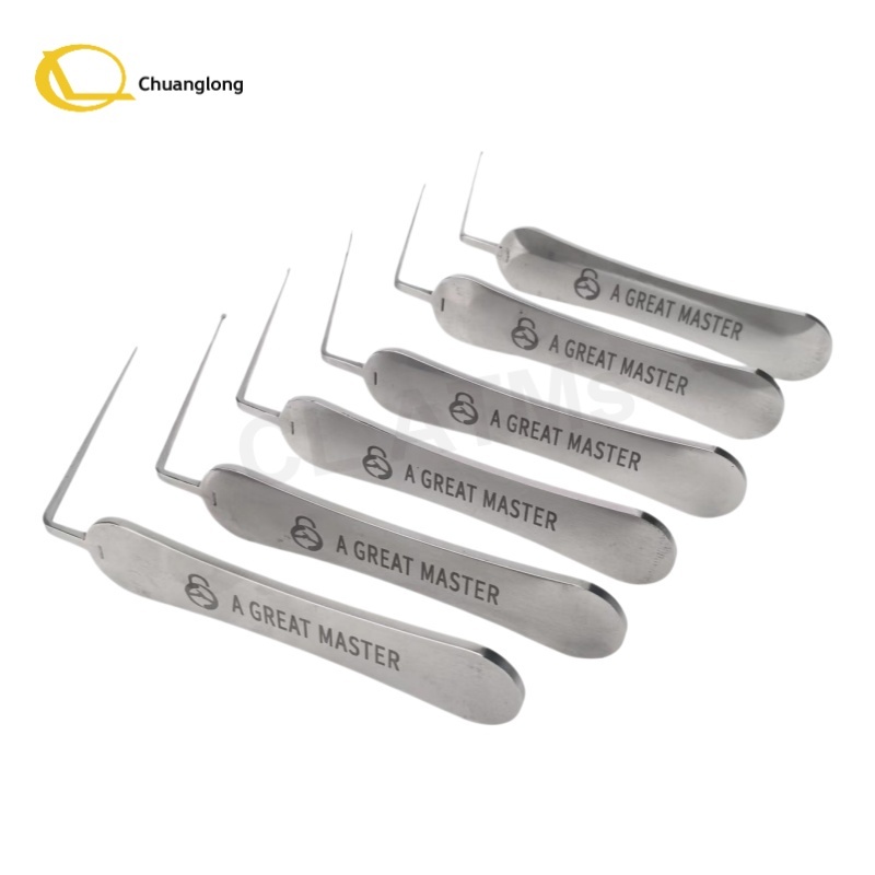 A Grandmaster L-shaped Auto Lock Opening Tool L Type Car Lock Pick Tool