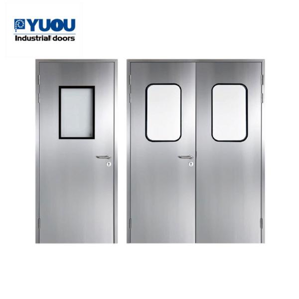 Lab Blue Automatic Steel Door Medical Side EPDM 0.8mm Sheet Operating