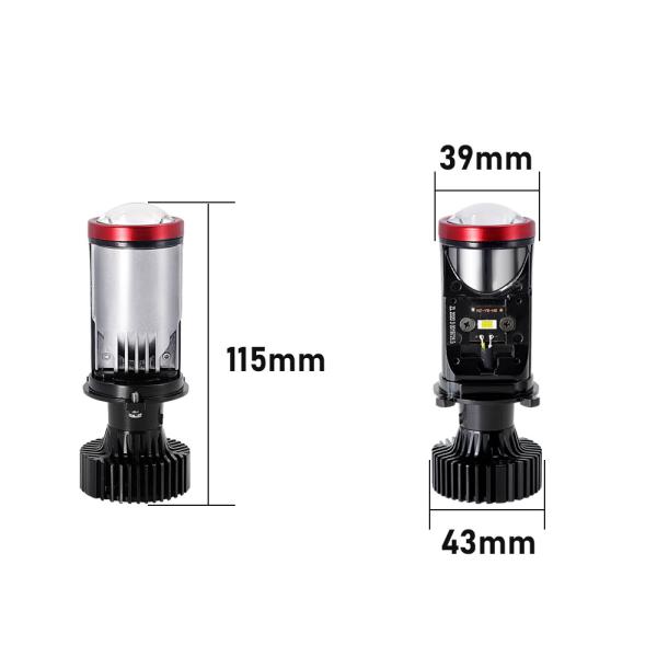 45W Y8 Mini Lens H4 LED Projector Spotlight Head Light Bulb For Car