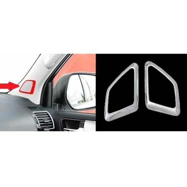 Toyota 2014 Prado FJ150 ABS / CHROME Plata cubierta interna del altavoz Auto Accesorios interiores
