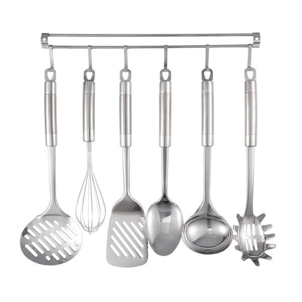 OEM Kitchenware Cooking tools custom accessories with  stainless steel holder ladle  spoon turner