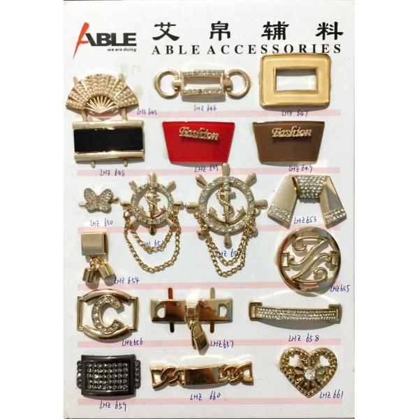 Women Custom Made Metal Shoe Buckles Shoes Accessories For OEM Designs