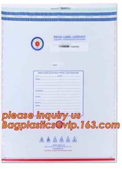 tamper proof sealing bags;security police bag;security bank coin bag, Custom Printed Self Adhesive Sealing Bank Money St
