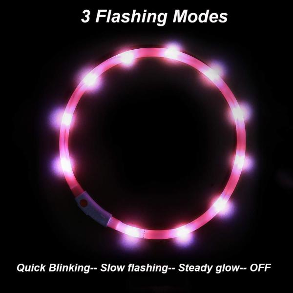 Удобный УСБ перезаряжаемые, видимость воротника собаки СИД 360 градусов воротников зарева любимца гибкая