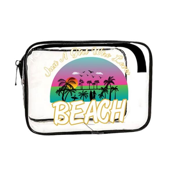Transparent Makeup Bag, PVC Large-capacity Cosmetic Bag, Travel Storage Bag, Beach Bag