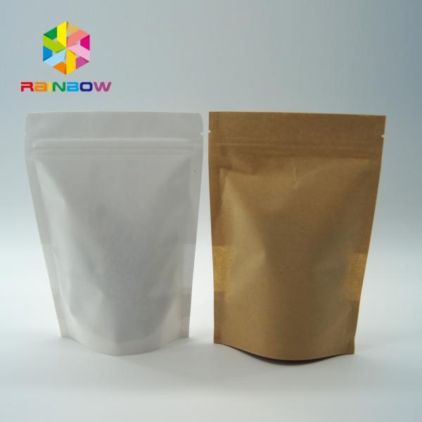 Recycle Food Snack Stand Up k Bags Customized Printing Logo 140 Micron Thickness
