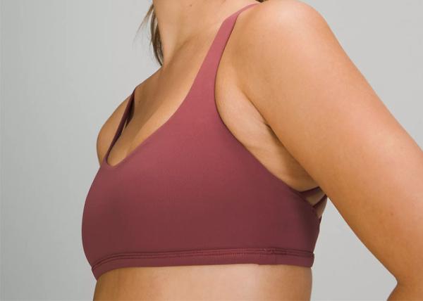 Workout High Impact Sports Bra With Adjustable Straps Cross Back