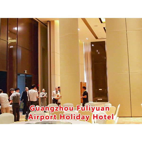 Gansu Yinchuan International Cultural Exchange Center | Aluminum Frame Movable Partition Wall with High Pressure Laminate Board and Dupont POM Rollers for Top and Bottom Jack Lifting