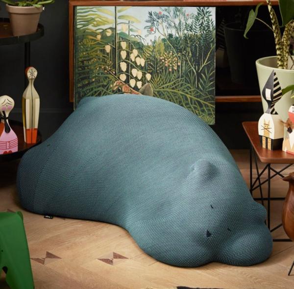 Modern Creative Nordic Fabric Sofa Upholstery Small Bear Children Leisure Ottoman stool Chair For Living Room