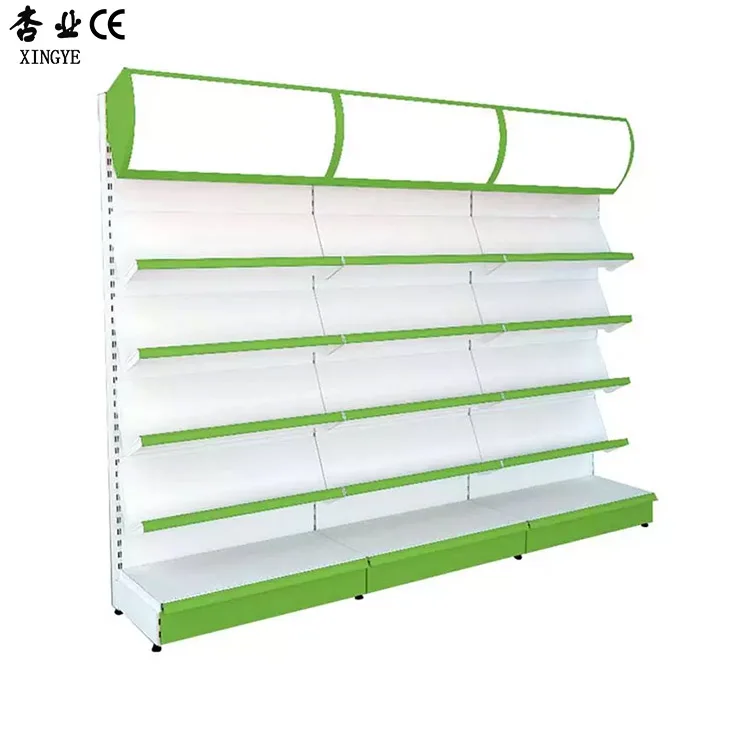 Xingye Factory Custom Size Metallic Retail Display Shelf Supermarket Rack Раковины для супермаркетов Раковины для розничных магазинов